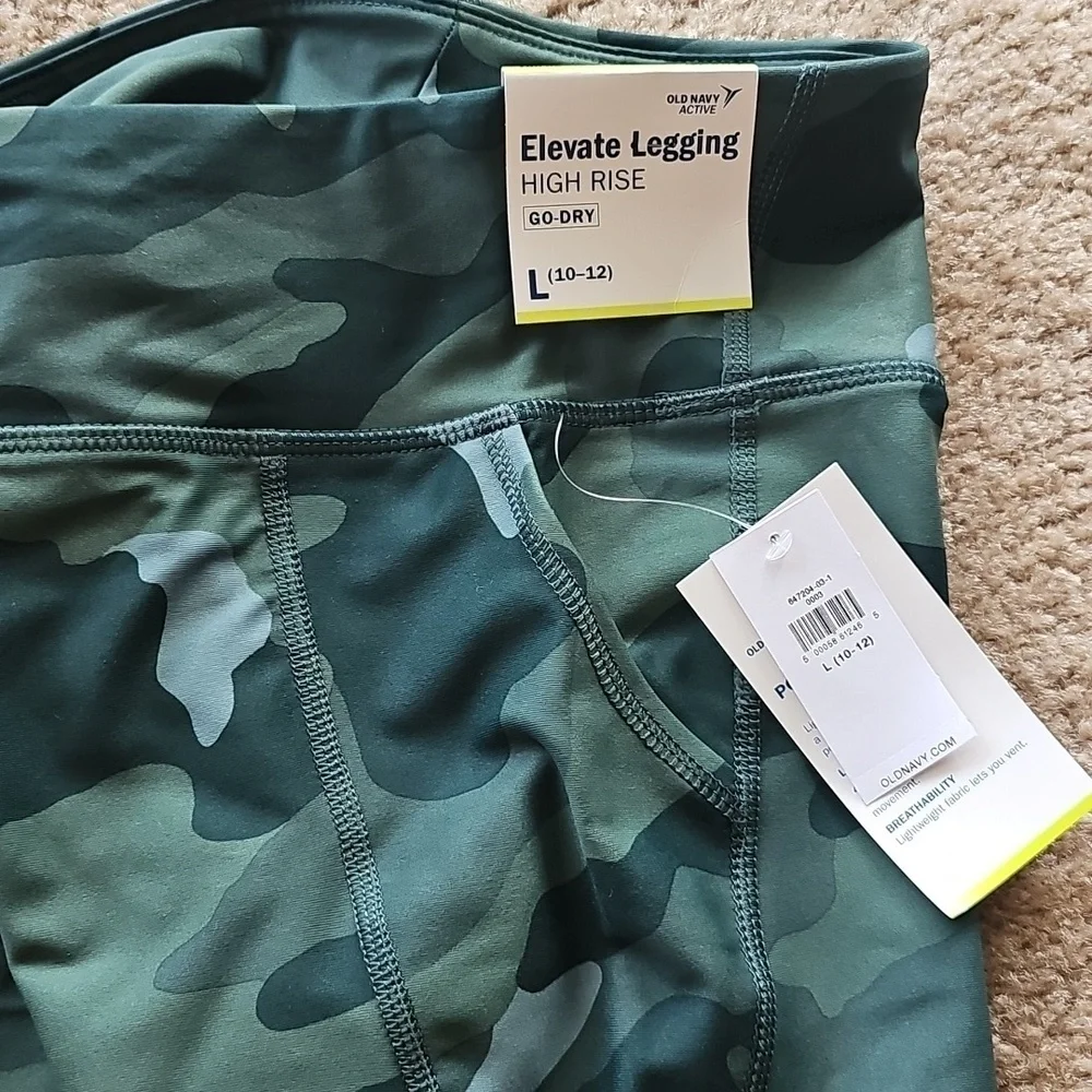 Old Navy Girls Camo High Waisted Leggings Large